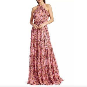 Alexis Genevra Pink Floral Dress Gown